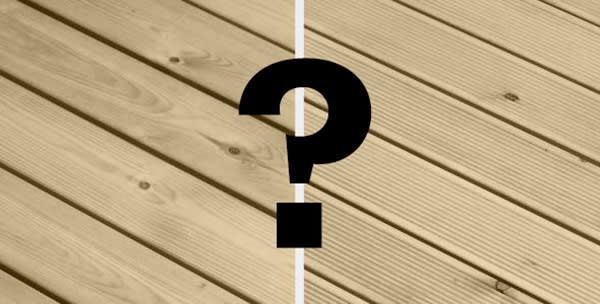 Grooved Decking Should be Fitted Face Up or Down?