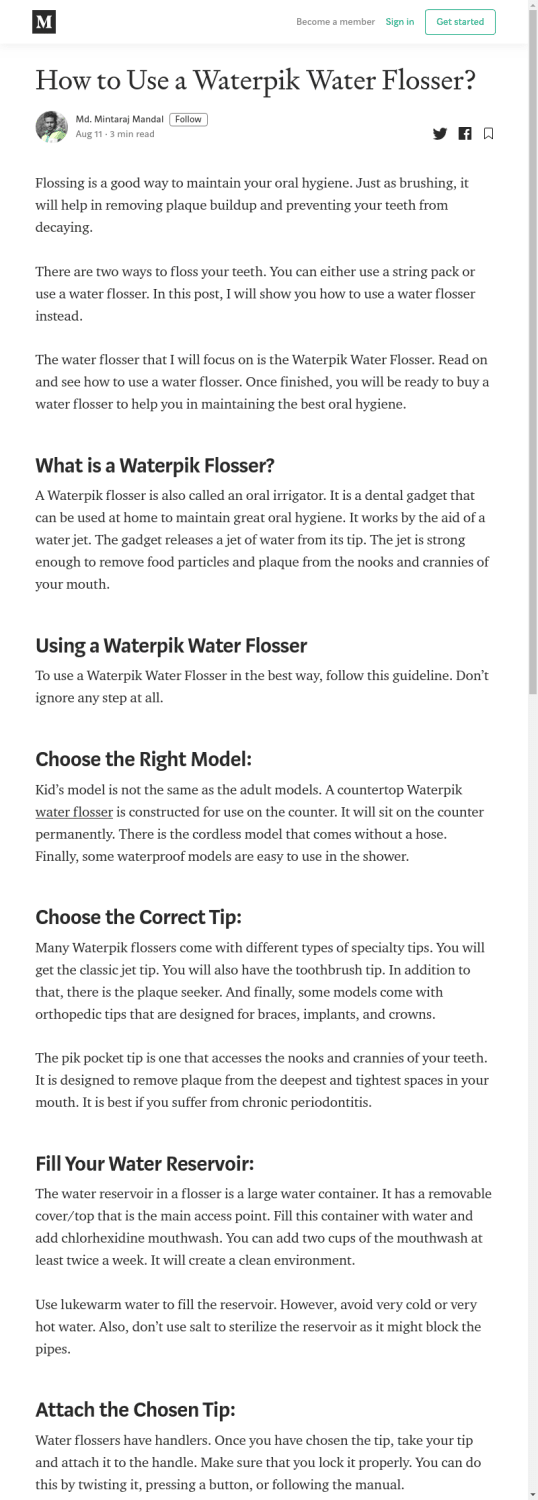 How to Use a Waterpik Water Flosser?
