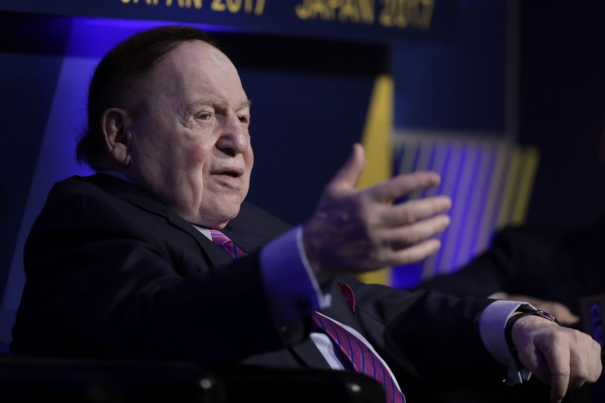 New Jersey Sues U.S. for Adelson Link to Online Gambling Crackdown