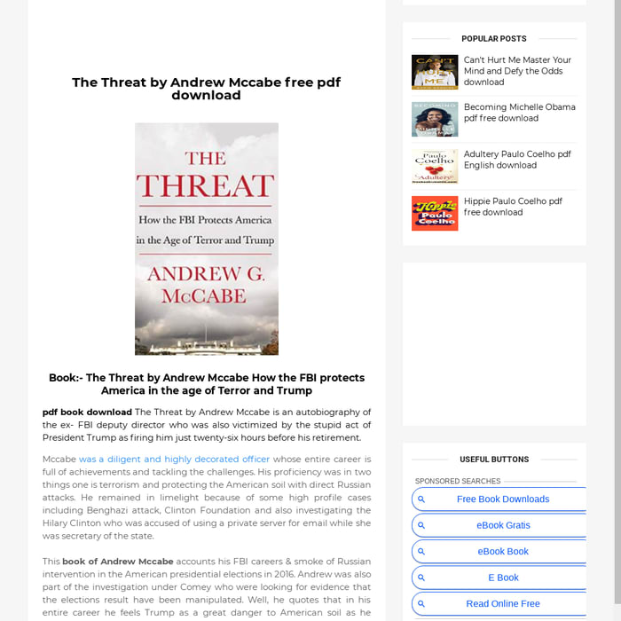 The Threat by Andrew Mccabe ebook download