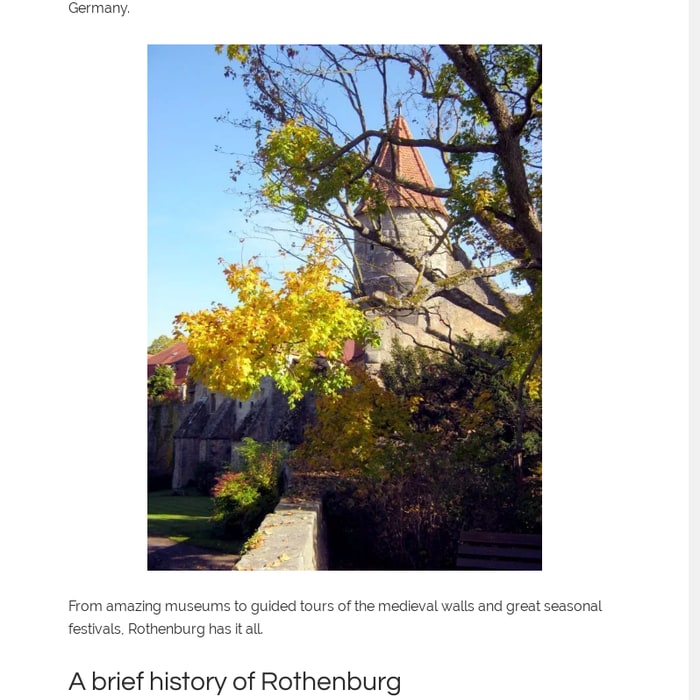 Things to do in Rothenburg ob der Tauber