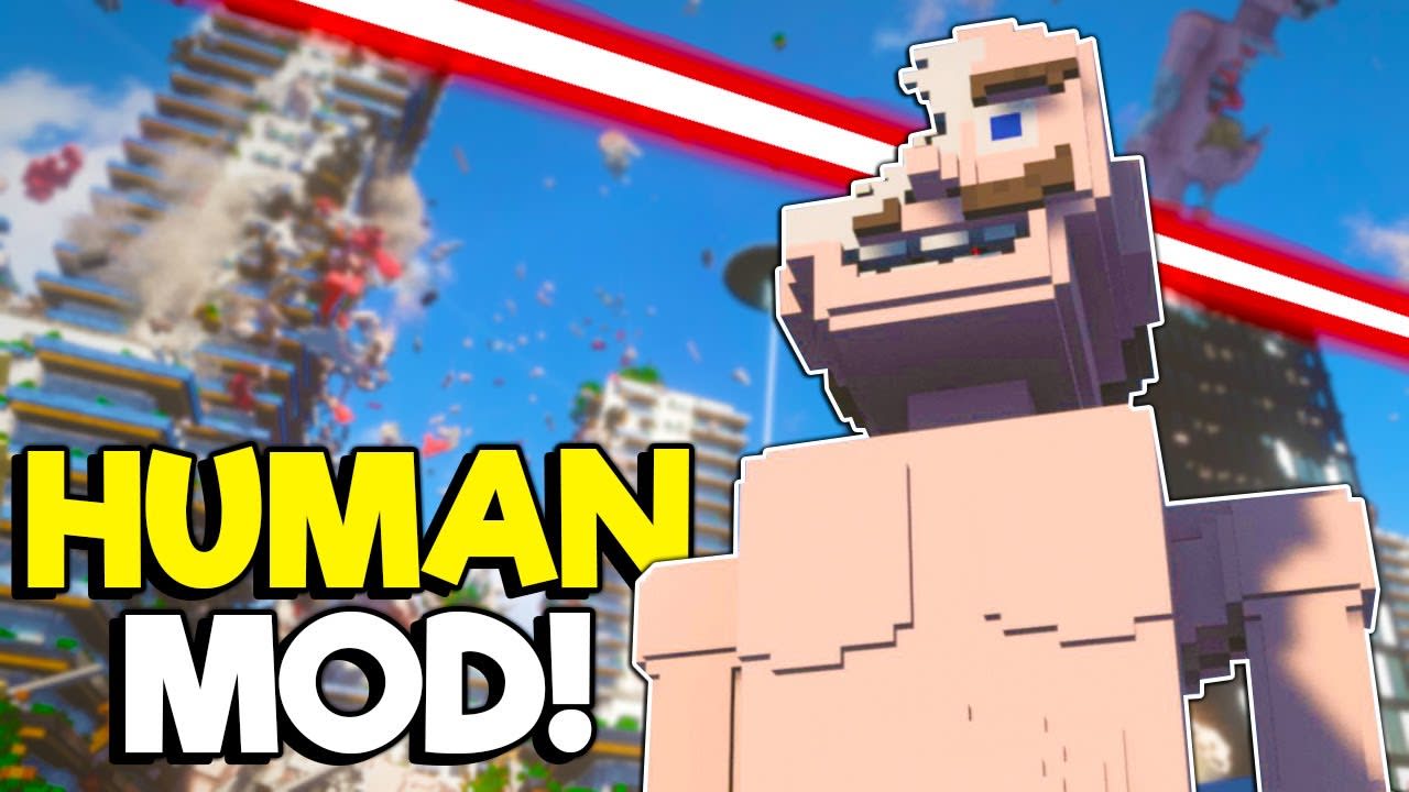 DESTROYING A HUMAN WITH A DEATH BEAM! - Teardown Mods Gameplay