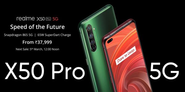 Realme X50 Pro 5G Smartphone Comes With 12GB RAM : Price in India & Specifications