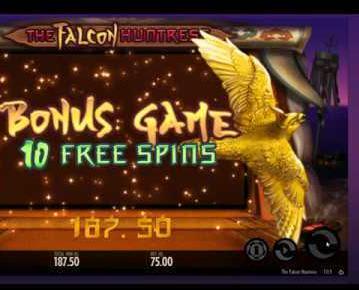 The Falcon Huntress - Bonus Game / 75 EUR BET
