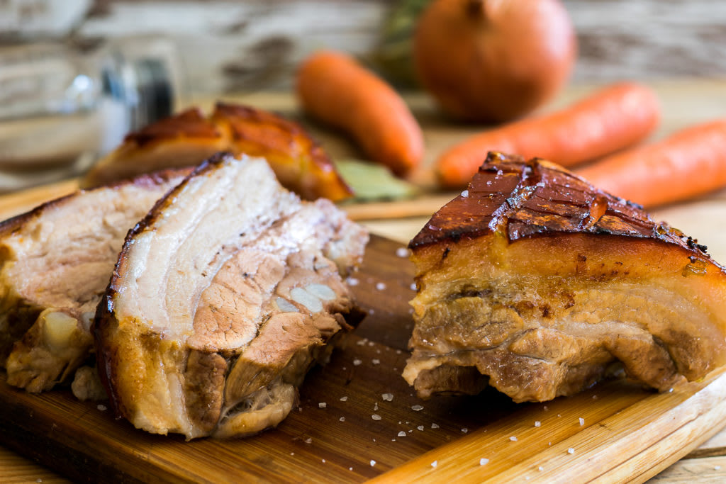 Crispy pork belly recipe - Oven roasted pork belly