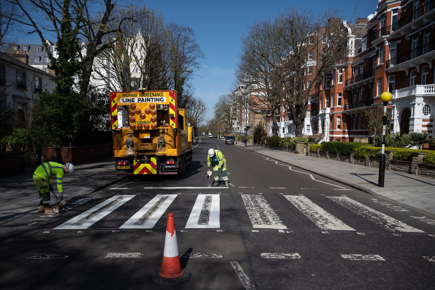 Abbey Road Crossing Gets A New Paint Job Thanks To Everyone Staying Inside