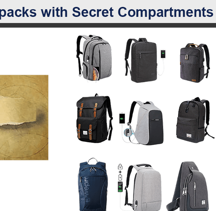 Are there any backpacks with secret compartments? (Part 1 of 3)