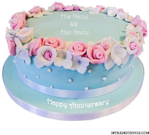 Write Name On Happy Wedding Anniversary Cake Images With Name