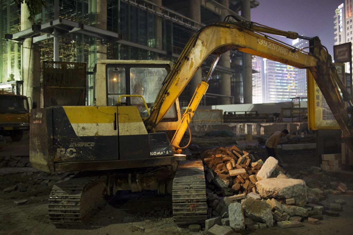 China Excavator Sales Suggest Construction Boom