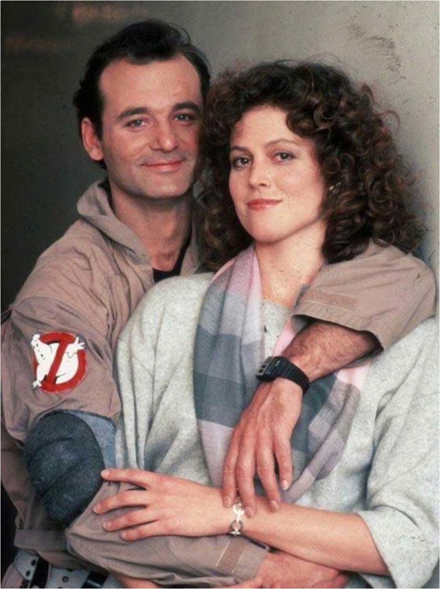 Bill Murray and Sigourney Weaver in 1984