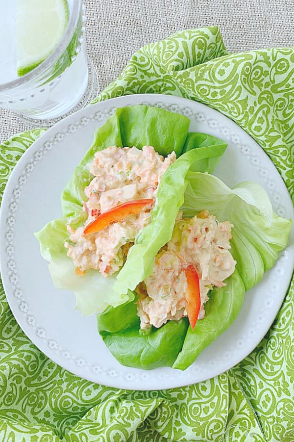 Thai Chicken Salad Lettuce Wraps