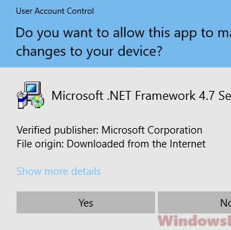 Download .NET Framework 4.7 Offline Installer for Windows 10 64-bit