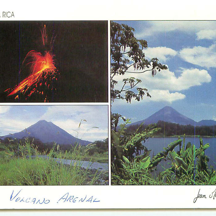 Adrenal Volcano Erupting National Park Costa Rica