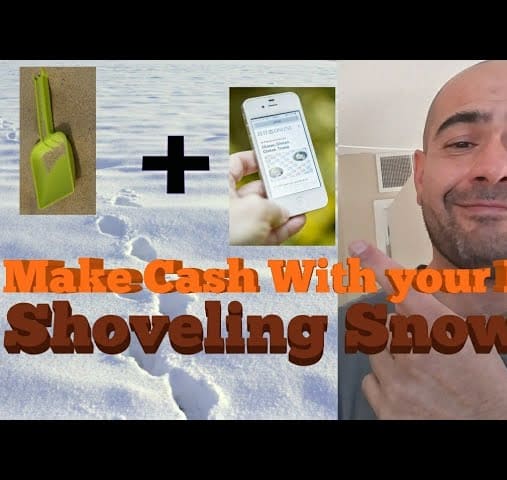How To MAKE $100 A DAY With ONE APP Make Money With Your Phone Shoveling Snow