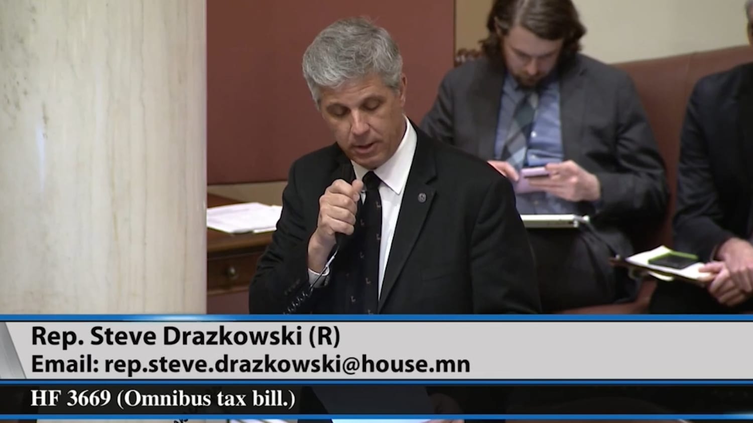 Minnesota state Rep. Steve Drazkowski (R) argues for abolishing early childhood education: "We should let parents raise their kids until they're five at least before government comes with a school bus, backs it up to the maternity ward room door and takes them to the government school."