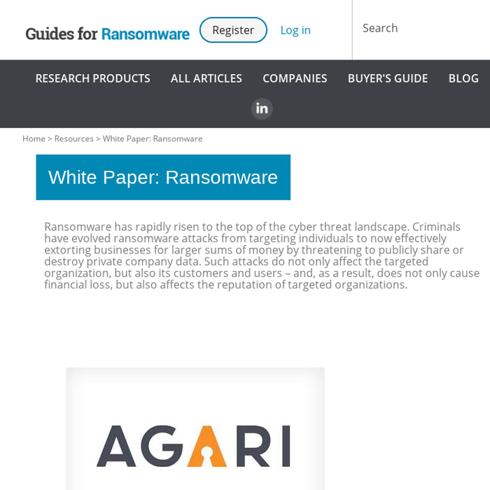 White Paper: Ransomware - Resource Details