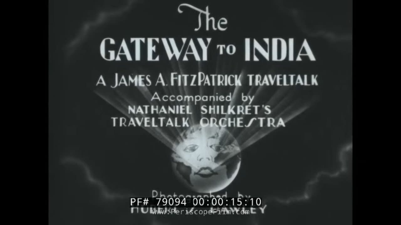 "GATEWAY TO INDIA" BOMBAY MUMBAI INDIA 1930s TRAVELTALK TRAVELOGUE 79094