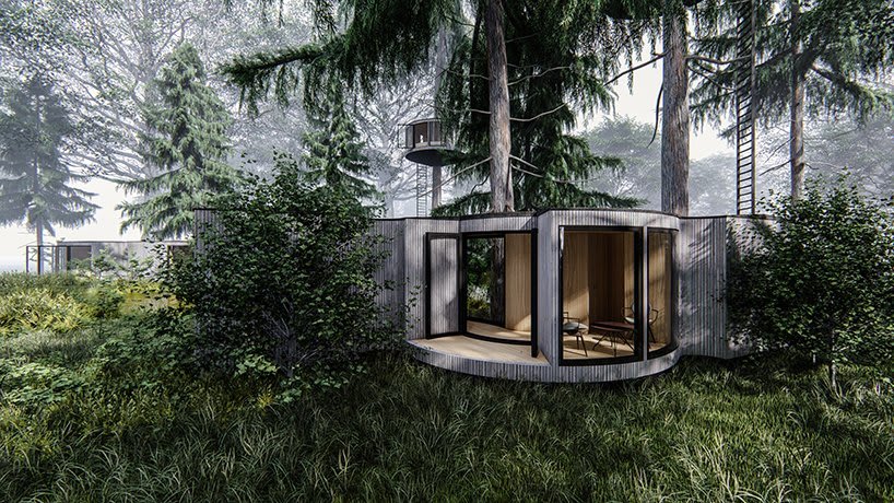 The circular tree-houses by Manuel Mosquera