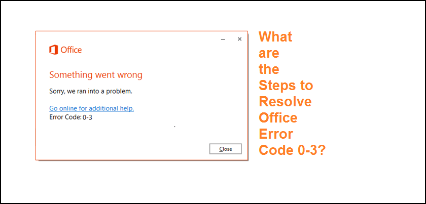 What are the Steps to Resolve Office Error Code 0-3? - www.office.com/setup