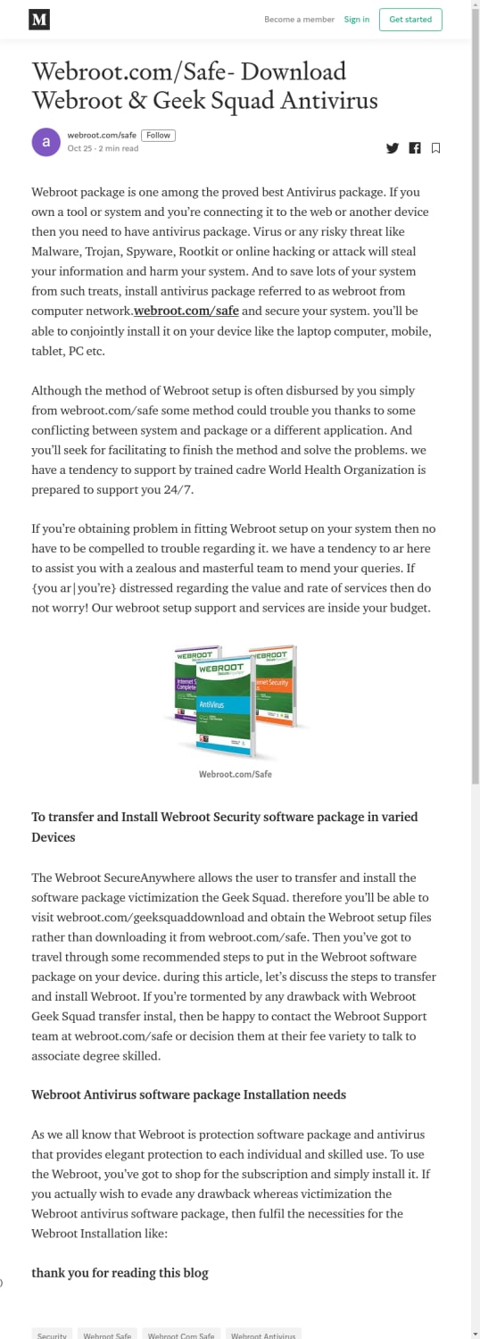Webroot.com/Safe- Download Webroot & Geek Squad Antivirus