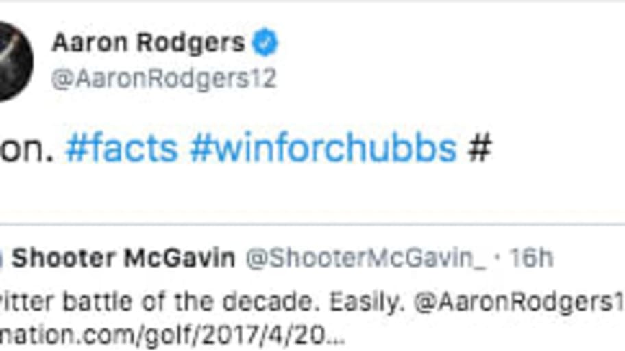 Aaron Rodgers Owned 'Shooter McGavin' on New Year's Eve With Awesome Tweet