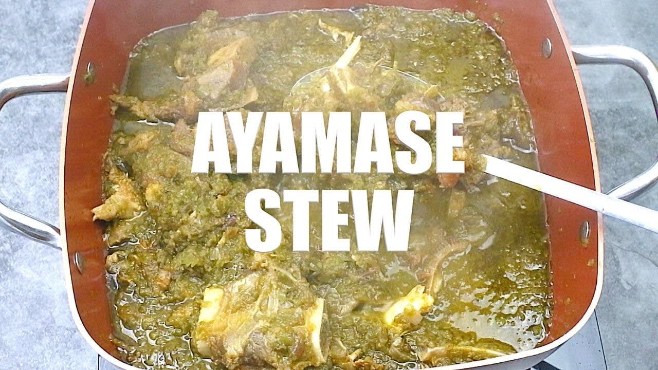 Ayamase Stew || How to cook Ayamase Stew (Green Bell Pepper Stew)