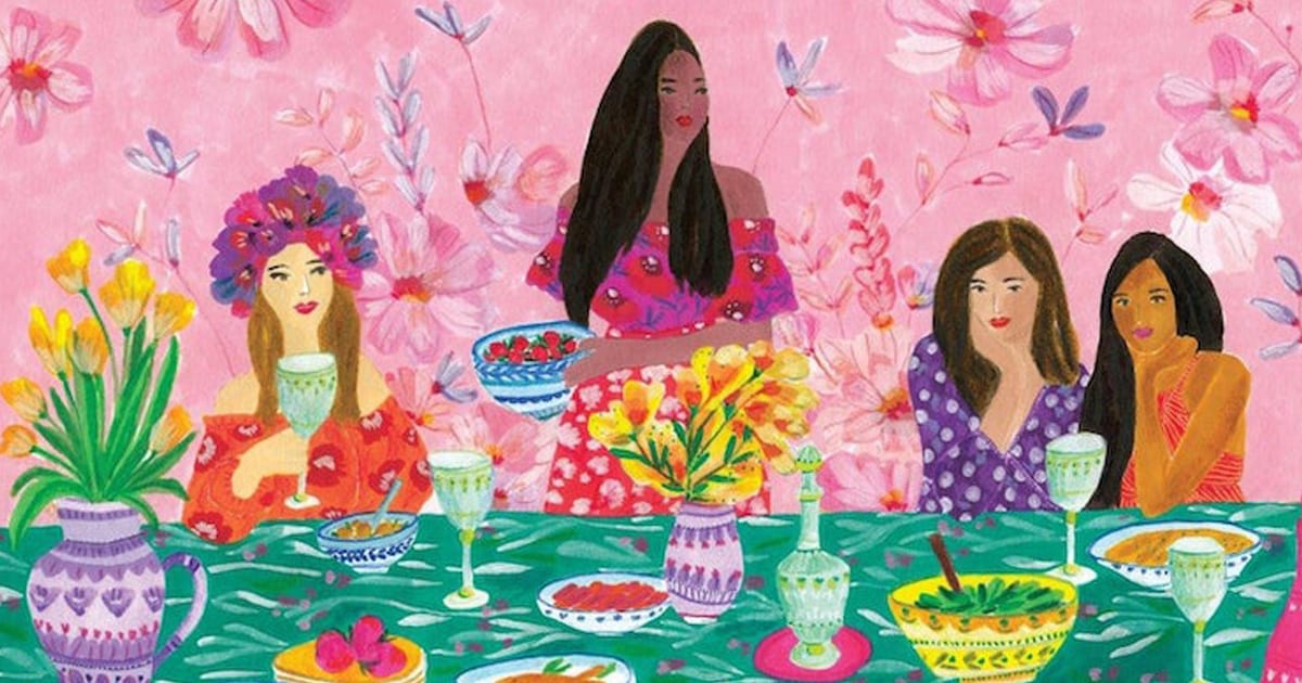 Vibrant Illustrations Painted With Patterns Celebrate the Beauty of Female Friendships