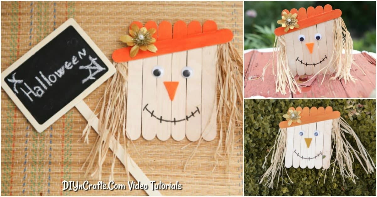 How to Make a Scarecrow out of Popsicle Sticks