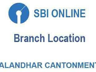 sbi branch jalandhar cantonment, sbi location jalandhar cantonment