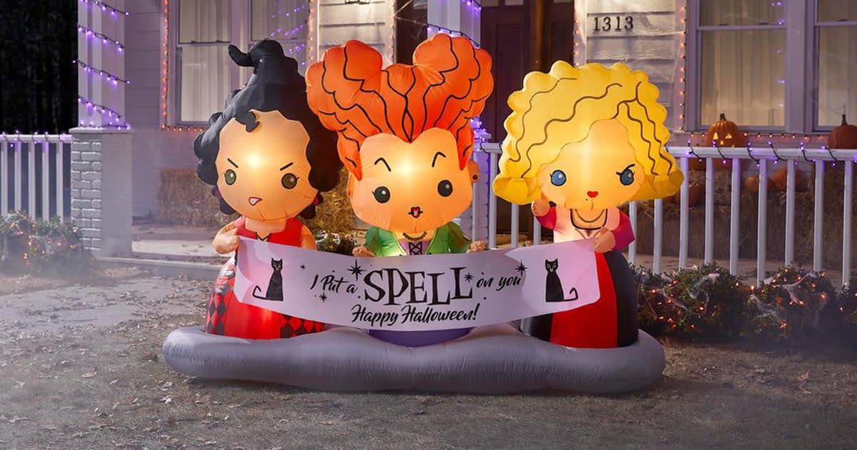 The Home Depot's Giant Hocus Pocus Inflatable Takes the Sanderson Sisters to New Heights