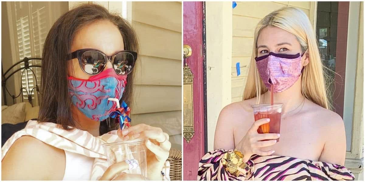 New Orleans Local's Face Masks Let You Sip Cocktails In Safety