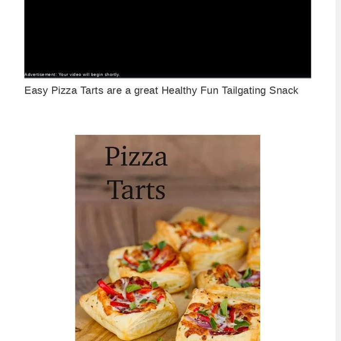 Easy Pizza Tarts are a great Tailgating Snack