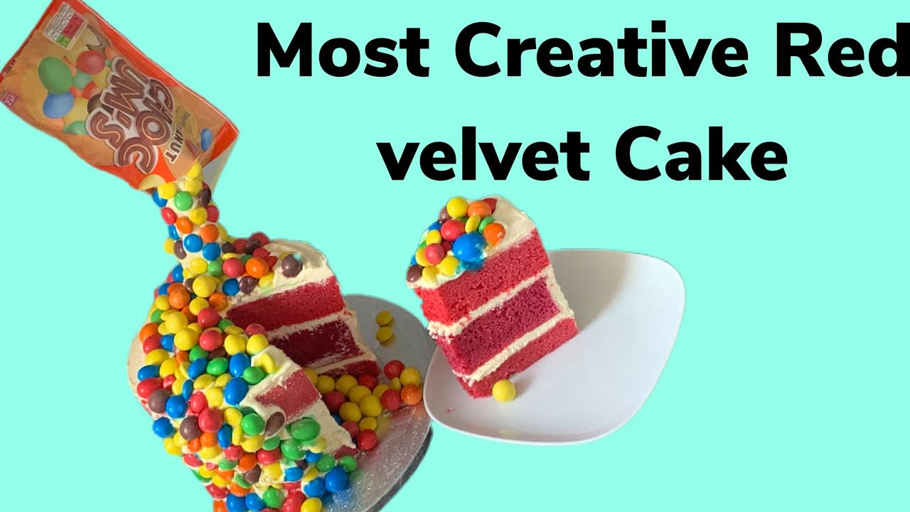 How To Make So Yummy and Creative Red Velvet Cake by Dessertfood / PEANUT CHOC CAKE