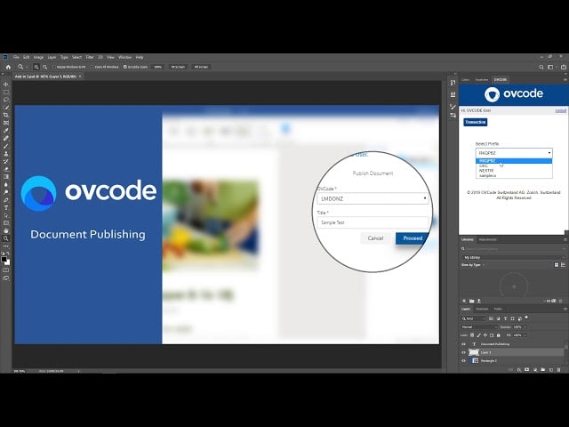 OVCODE Adobe Photoshop Extension