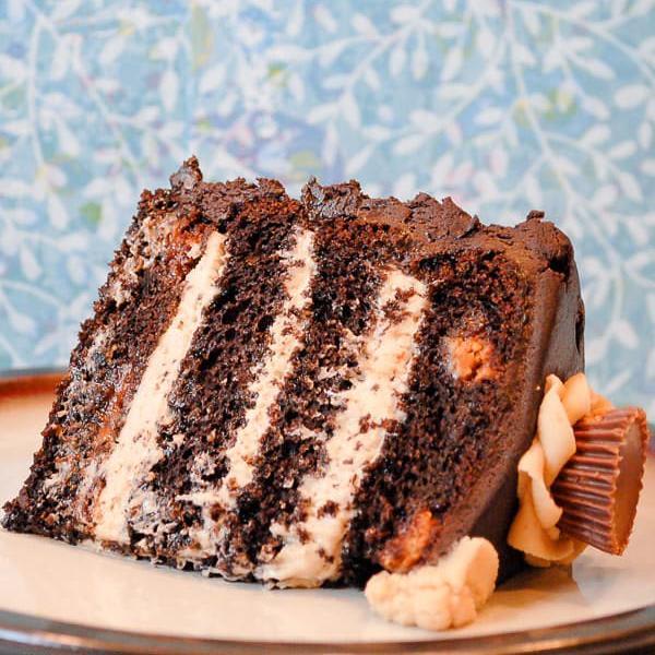 Peanut Butter Explosion Chocolate Cake