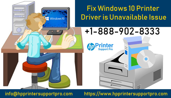 Fix Windows 10 printer driver is unavailable issue -