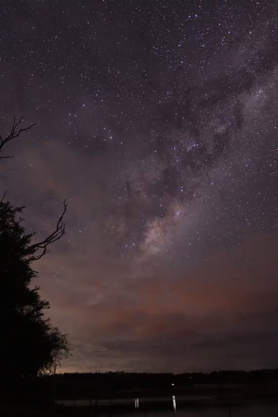 My third ever Galactic Center time lapse taken ahead of SpaceX crew launch