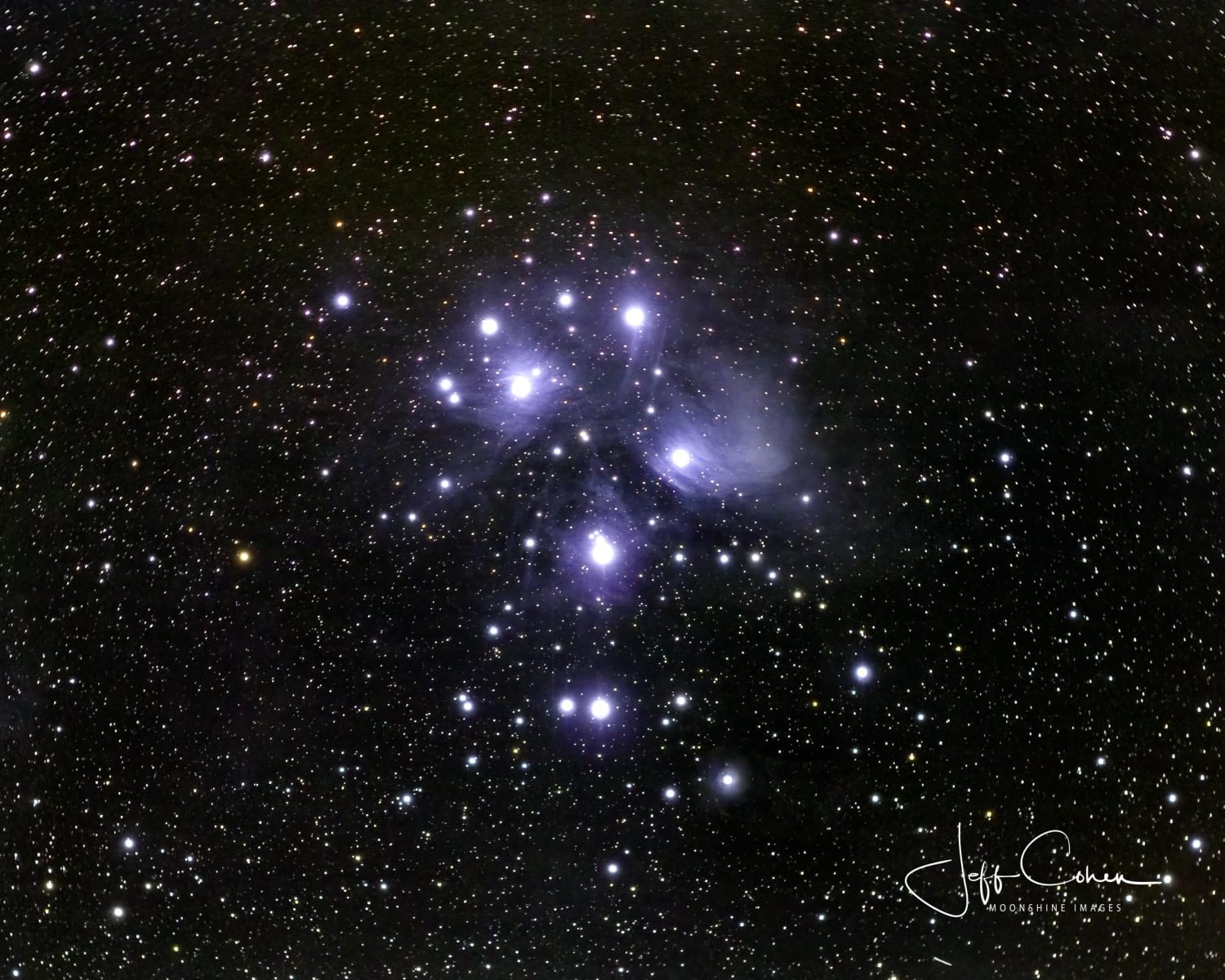 M45 the pleaides star cluster