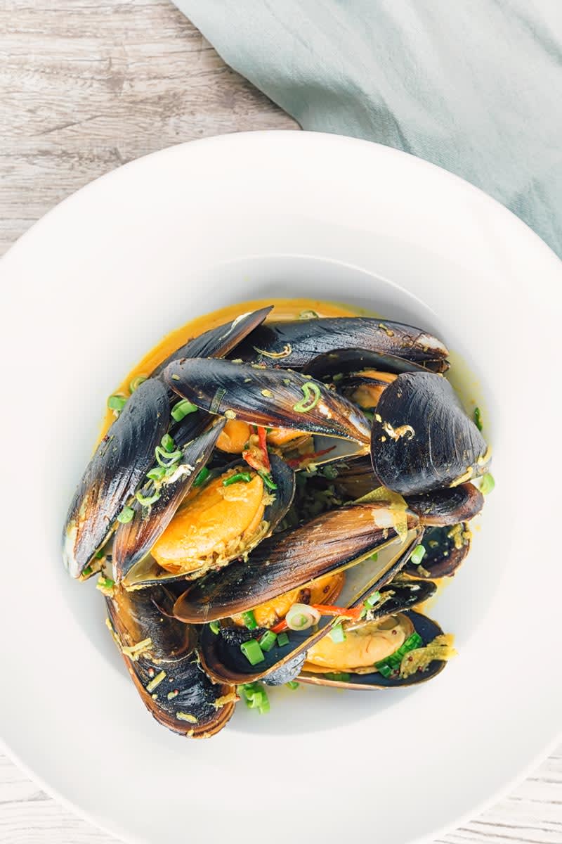 Indian Curry Mussels in Under 15 Minutes!