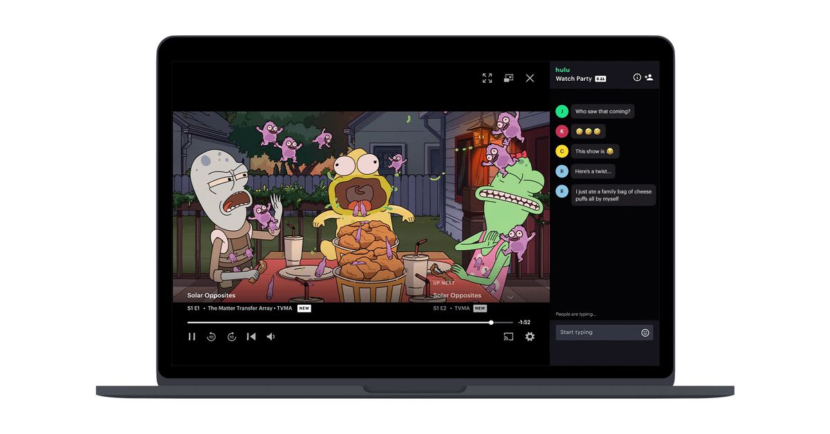 Hulu is launching an official Watch Party feature