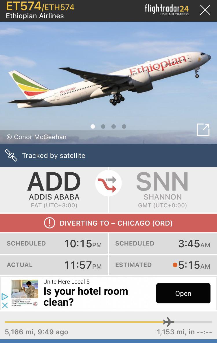 Flying to Ireland and diverted to Chicago? What’s going on here?
