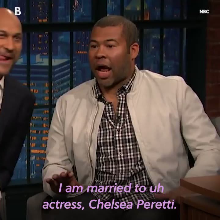 There's no denying that @chelseaperetti and @JordanPeele are a match made in comedy heaven. 😂💞
