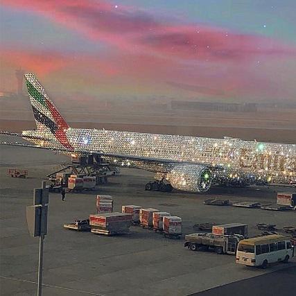 Emirates Posted This Diamond Encrusted Plane & The Internet Went Into A Frenzy