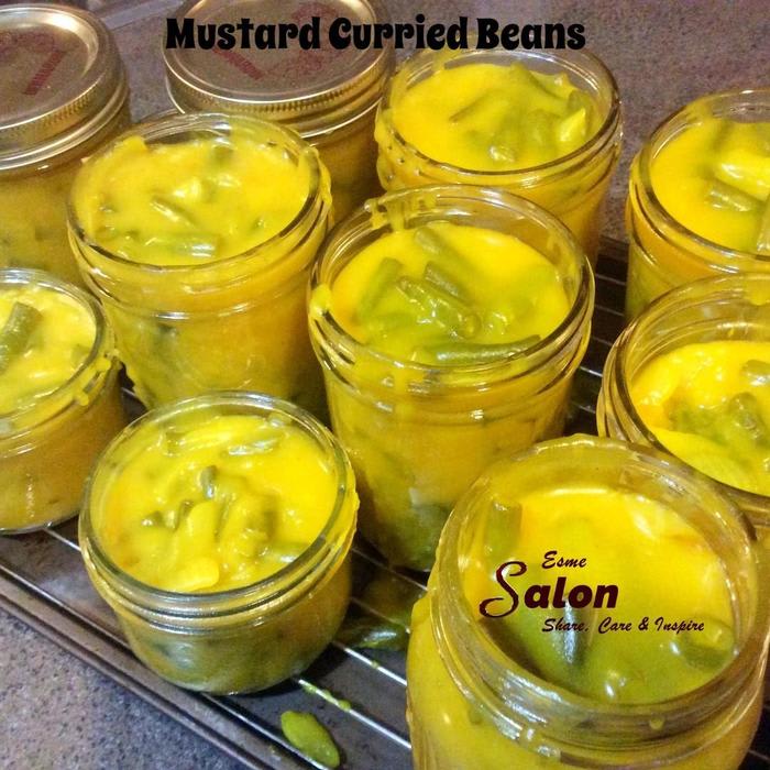 Mustard Curried Pickled Beans