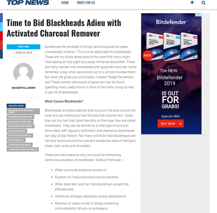 Time to Bid Blackheads Adieu with Activated Charcoal Remover