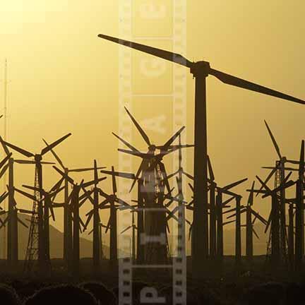 Green Energy by Industrial Wind Turbines in San Gorgonio, California