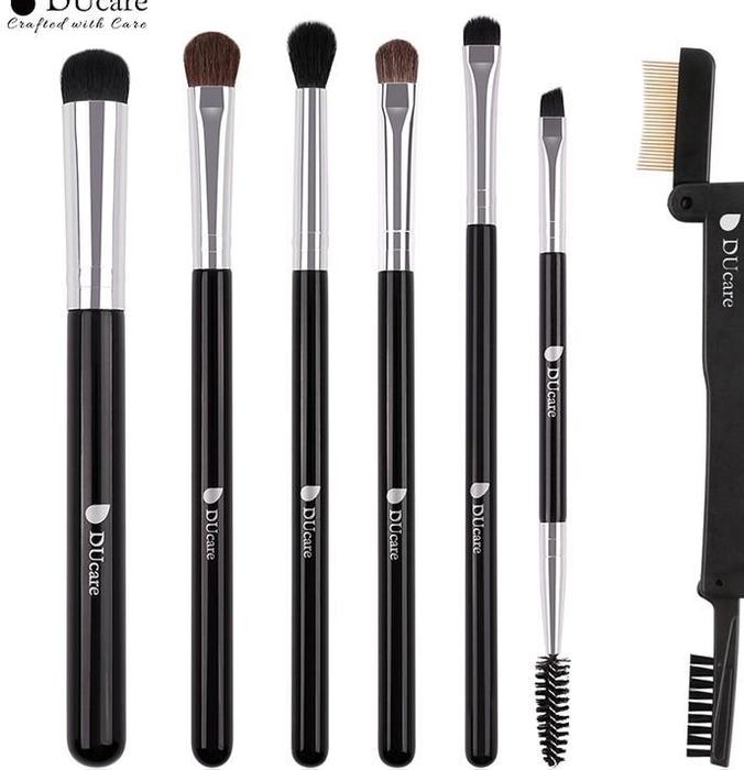 DUcare Eye Makeup Brushes Set 7 PCS Cosmetic Tools Kit