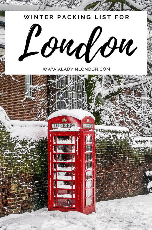 Winter Packing List for London - 6 Essentials to Pack for London in Winter