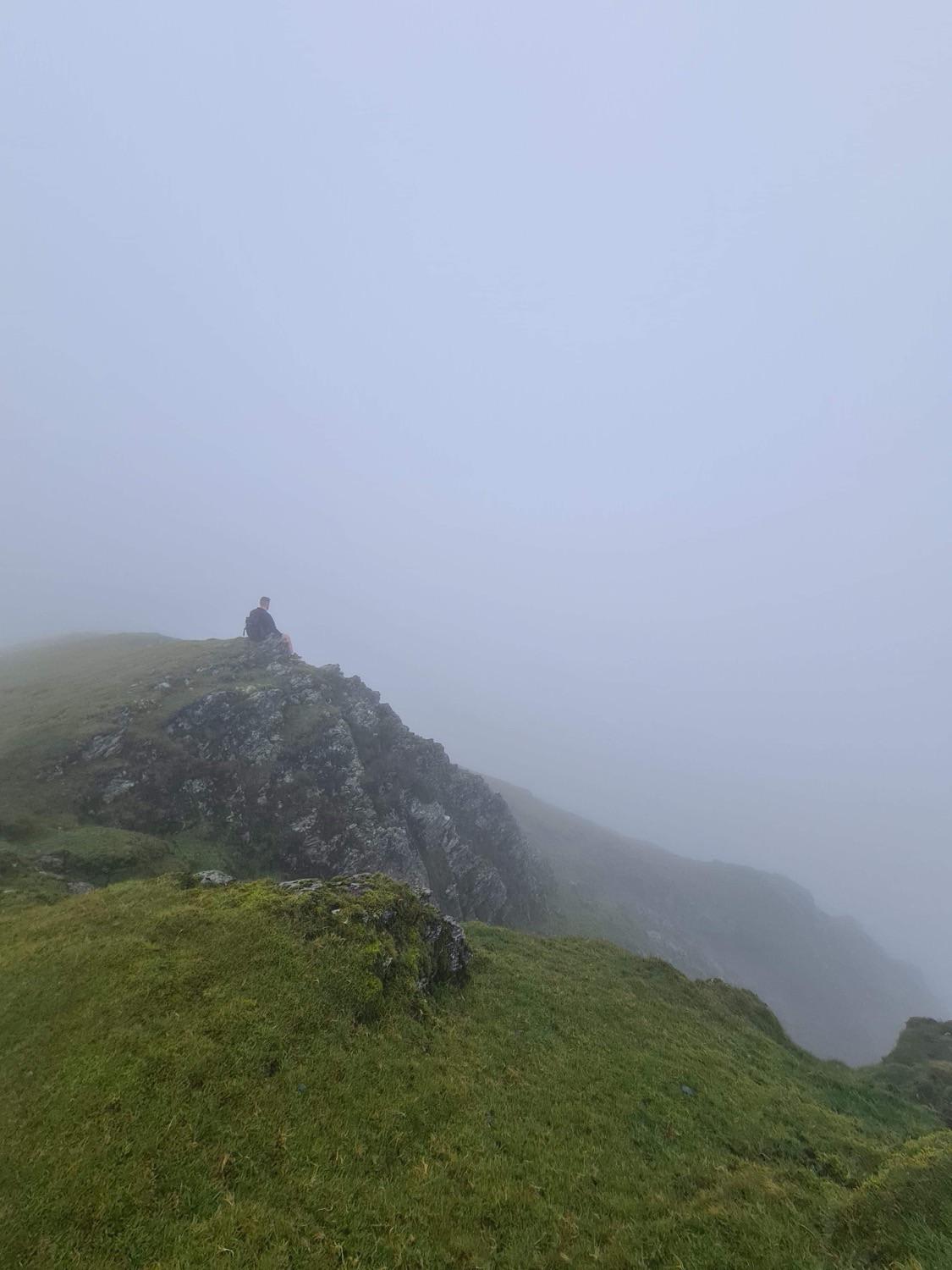 Went hiking up Blencathra in the English Lake District. The height is 868 metres, not the tallest but was told you can get some stunning views but as you can see I was met with nothing but spooky mist… loved the eerie feeling though.
