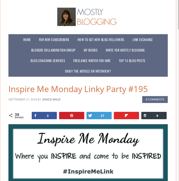 Inspire Me Monday Linky Party #195